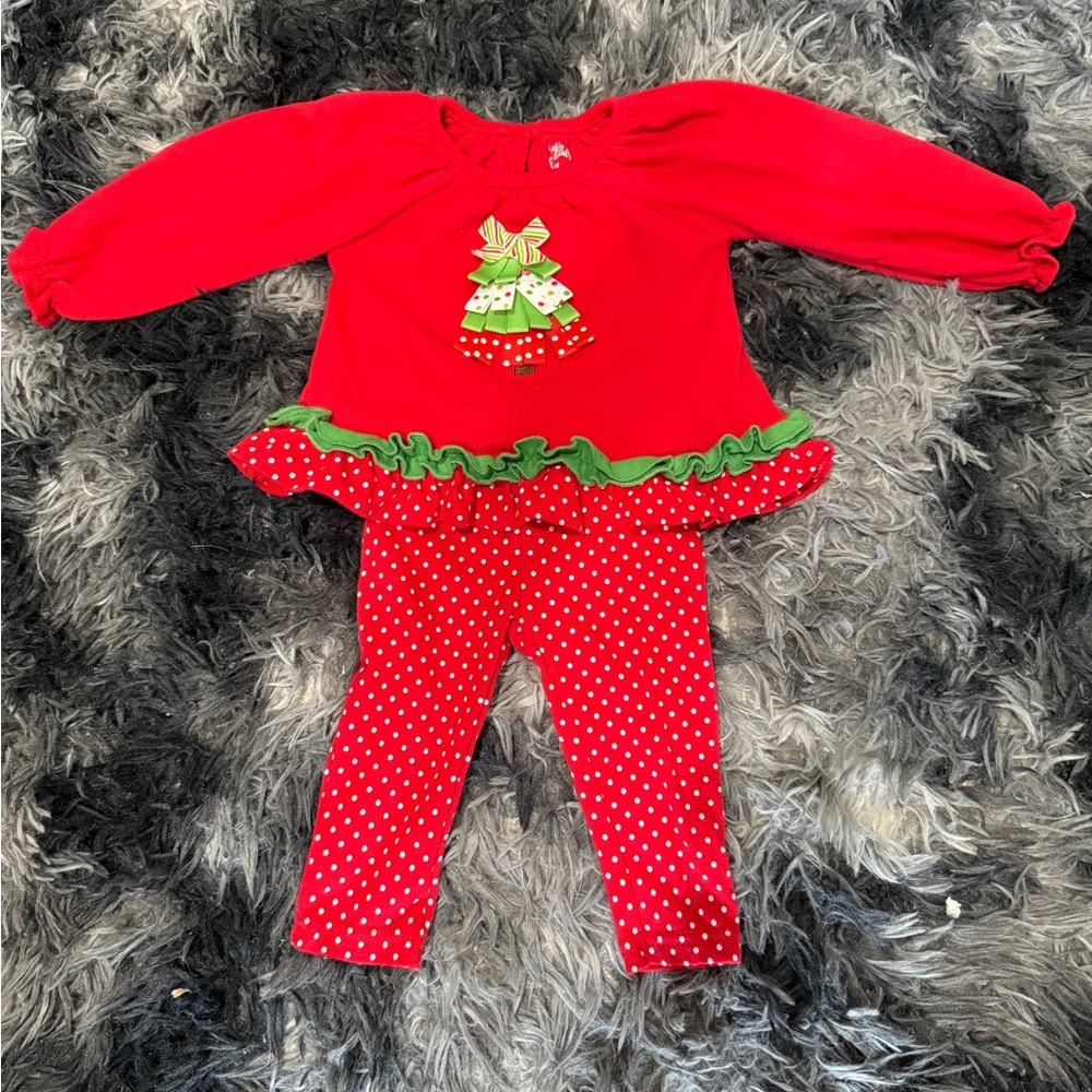 Baby Essentials Holiday Baby Girls 2-pc. Pant Set